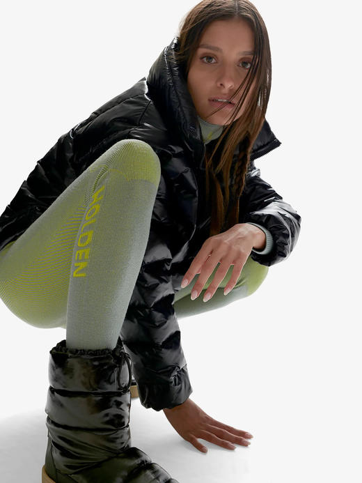 Holden - W DOWN ZIP HOODIE - BLACK - 女装 - 上衣 - 黑色 商品图2