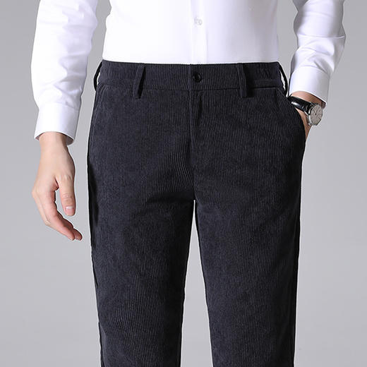 罗蒙秋冬厚款灯芯绒休闲裤男士时常百搭商务休闲长裤子 商品图4