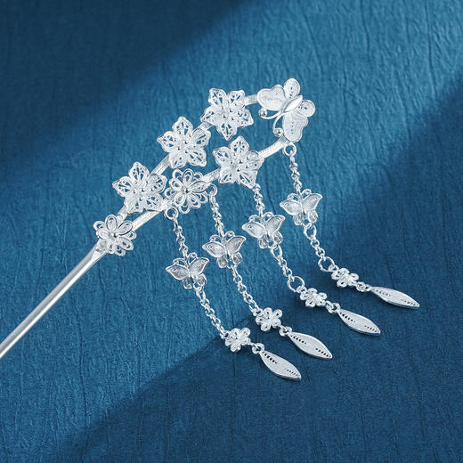 子佩集S990银【碧玉妆成】发簪【QSFZ001】花丝2212 商品图2