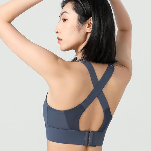 跃牌（呗咪纷纷系列）后搭扣美背防震聚拢运动背心文胸 一体杯WX029 商品图3