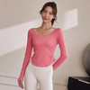 跃牌【禅语梵心系列】裸感紧身褶皱瑜伽上衣长袖 无胸垫FX2100（不带胸垫） 商品缩略图2