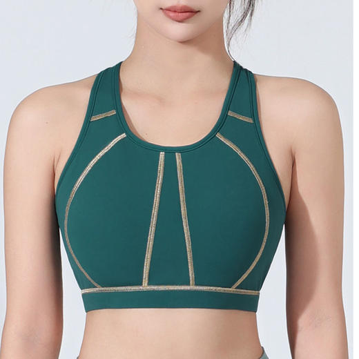 跃牌（呗咪纷纷系列）大码高强度防震背心瑜伽胸围WX232 商品图2