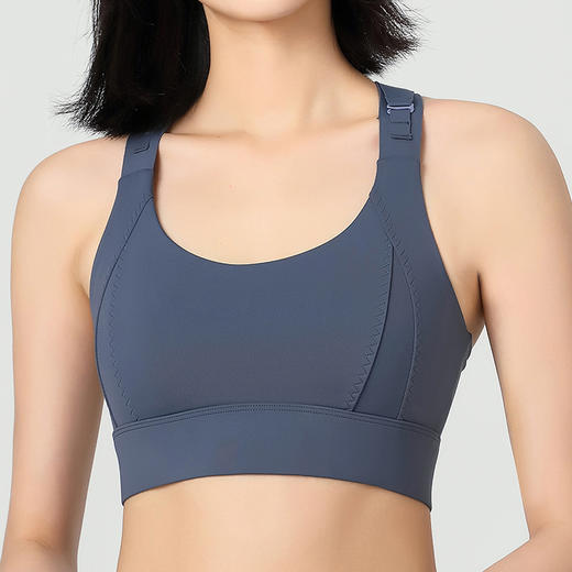 跃牌（呗咪纷纷系列）后搭扣美背防震聚拢运动背心文胸 一体杯WX029 商品图2