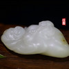 和田玉（白玉）籽料挂件--财神47.55g 商品缩略图3