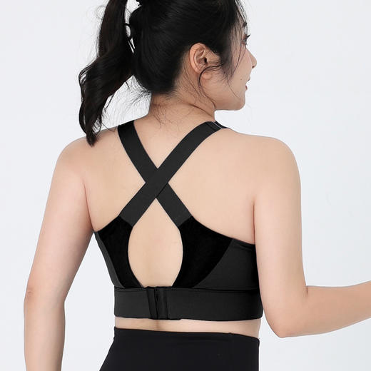 跃牌（呗咪纷纷系列）后搭扣美背防震聚拢运动背心文胸 一体杯WX029 商品图3