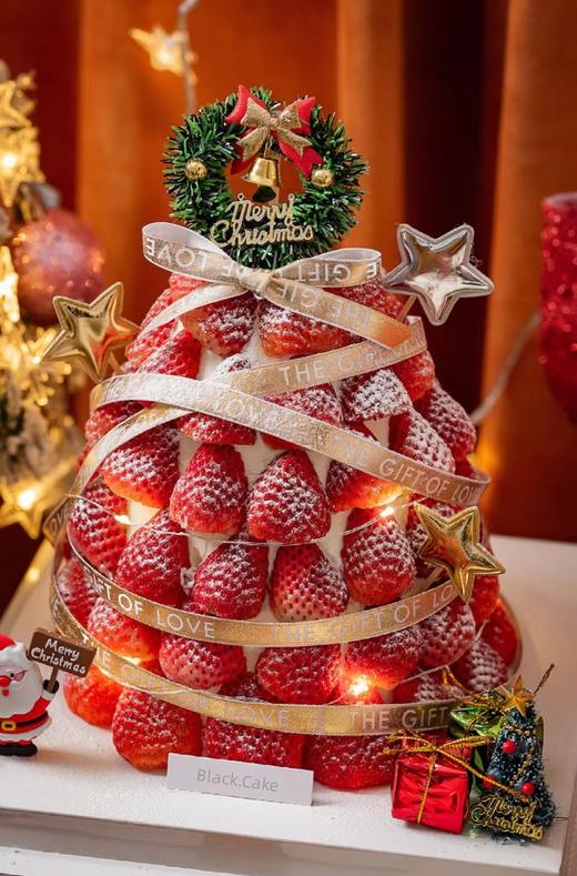 【圣诞草莓季】圣诞草莓树蛋糕 商品图1