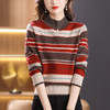 半高领提花条纹毛衣内搭冬季厚款针织打底衫洋气CC-NN-2249 商品缩略图6