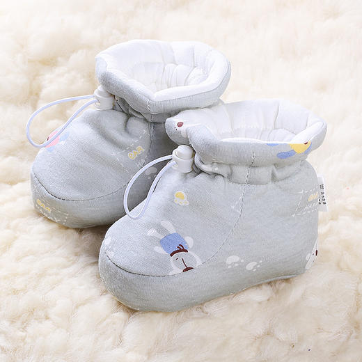 【温暖守护 舒适过冬】新生儿婴儿鞋子冬天宝宝保暖鞋套春秋冬季不掉护脚套加厚棉学步鞋 商品图14