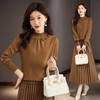年轻妈妈羊毛衫100纯羊毛中领打底衫厚内搭CC-52-YM863 商品缩略图2