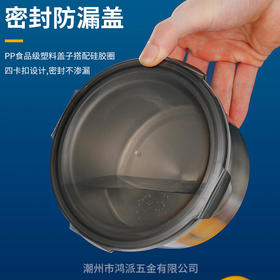 密封盒食品级不锈钢保鲜盒密封圆形保鲜碗带盖大容量316纳便当