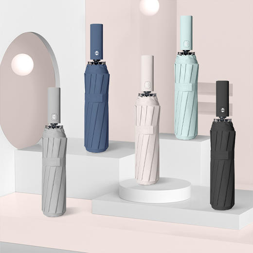 【12骨加大抗风雨伞】全自动折叠雨伞大号单人双人伞  晴雨两用遮阳防晒防紫外线太阳伞 商品图1