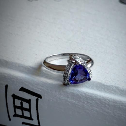18k镶嵌坦桑石戒指 商品图12