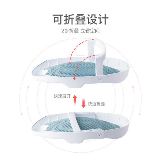 【婴儿仿生折叠浴床 柔软舒适 安全防滑】吉佧婴儿浴网婴儿洗澡神器婴儿洗澡躺托浴架宝宝洗澡座椅儿童浴床 商品图3