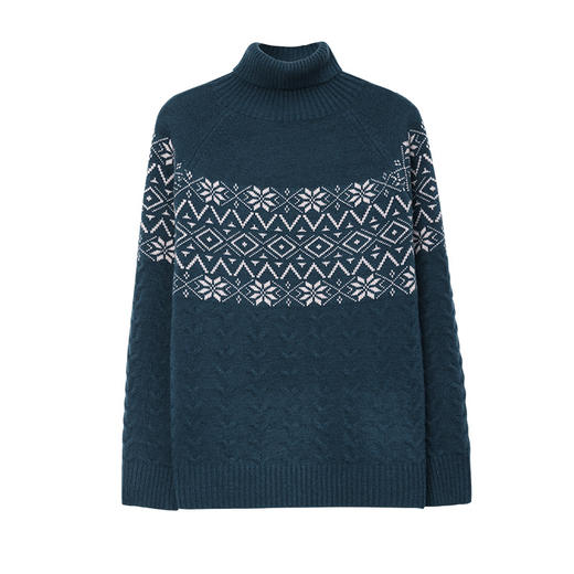 高领针织打底衫内搭保暖秋冬新款厚款修身印花上衣CC-BBT-6656 商品图4