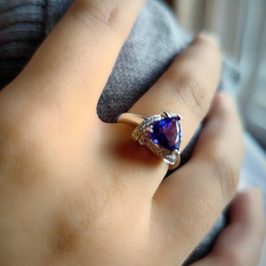 18k镶嵌坦桑石戒指 商品图14