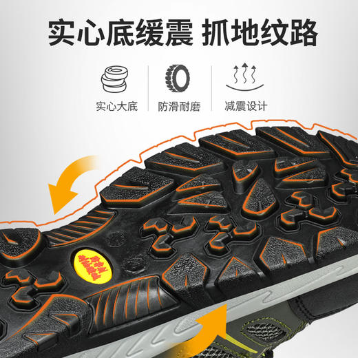 实心底劳保鞋钢包头防砸防刺穿四季款工作鞋 商品图3