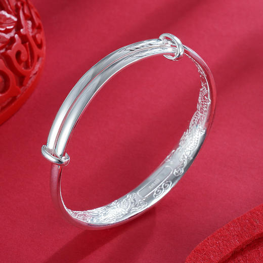 子佩集S999银【凤凰于飞】手镯【ZCN442Y】推拉2212 商品图5