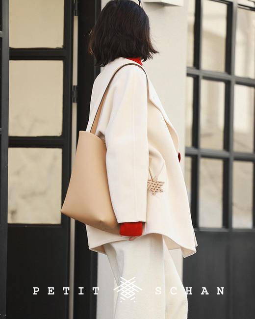 PETIT SCHAN小闪 CLO#169 soft cheese软奶酪 高端羊毛羊绒双面呢外套毛呢大衣 商品图8