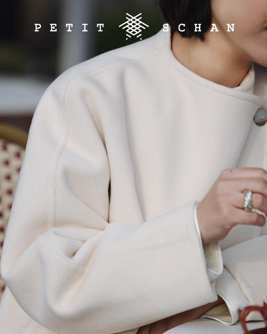 PETIT SCHAN小闪 CLO#169 soft cheese软奶酪 高端羊毛羊绒双面呢外套毛呢大衣 商品图6