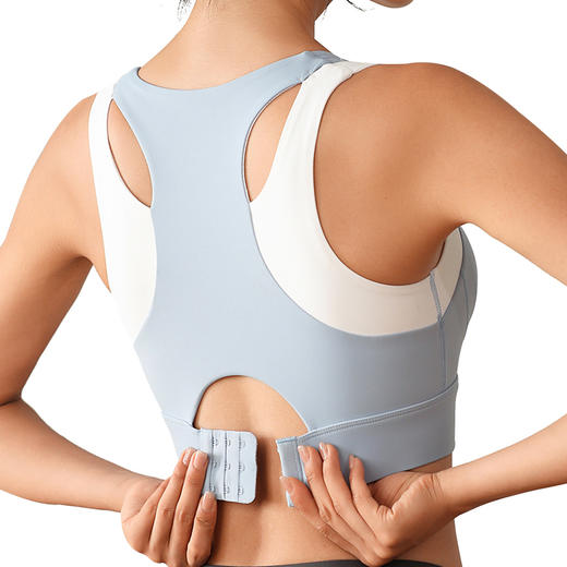 跃牌（呗咪纷纷系列）大码撞色假两件撞色文胸WX608 固定胸垫 商品图3