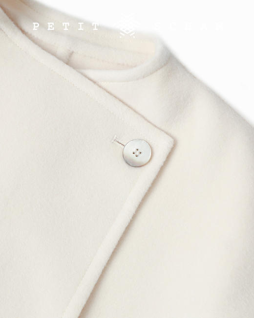 PETIT SCHAN小闪 CLO#169 soft cheese软奶酪 高端羊毛羊绒双面呢外套毛呢大衣 商品图13