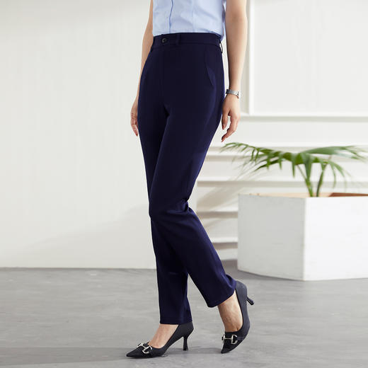 【经典百搭】罗蒙春秋款女式西裤商务通勤简约干练上班九分裤子女 商品图3