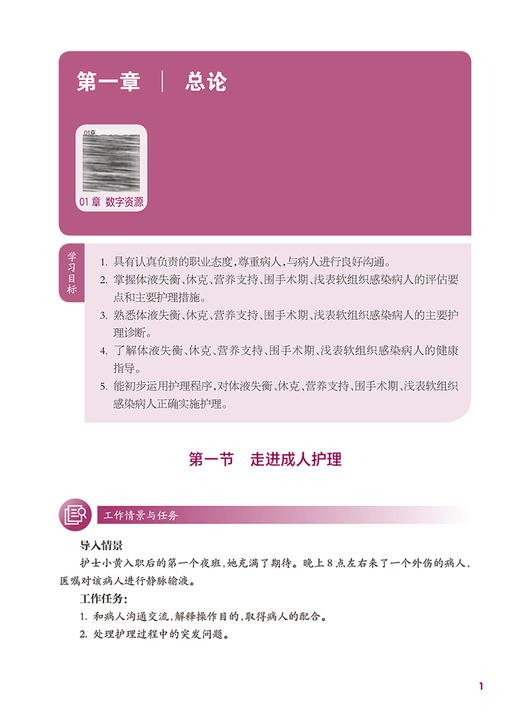 成人护理 上册 内外科护理 第2版 全国中等卫生职业教育教材 供护理专业用 阴俊 战金霞主编 人民卫生出版社9787117339247 商品图3