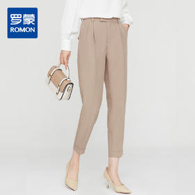 罗蒙春秋女装西裤女士商务通勤休闲百搭修身显瘦直筒小脚裤女西装裤