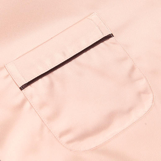 都市丽人哑光弹力色丁薄长袖家居服睡衣新年本命年红品LH31D1 商品图9