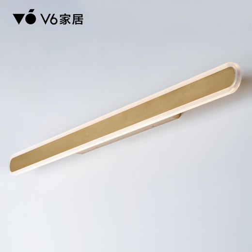 VFZ1-D006/COMELY/L30010101/心锁长条壁灯/550*70*60mm/金色/固定式灯具 商品图0