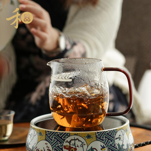 禾器 晶彩澄然煮茶器   高硼硅耐热玻璃大号公杯煮茶匀杯月牙过滤分茶器 商品图10