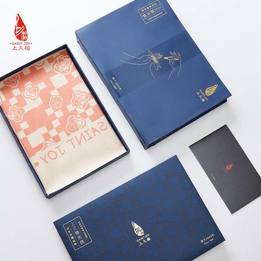 SAINTJOY/上久楷 丝羊绒长巾 围巾  柿事如意 CJS22033-2 商品图10