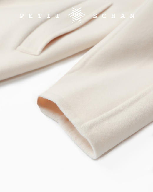 PETIT SCHAN小闪 CLO#169 soft cheese软奶酪 高端羊毛羊绒双面呢外套毛呢大衣 商品图10