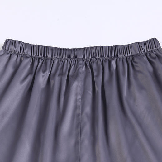 都市丽人男士丝质系列哑光弹力色丁长款薄家居服睡衣套装新年本命年红品FH31F9 商品图9