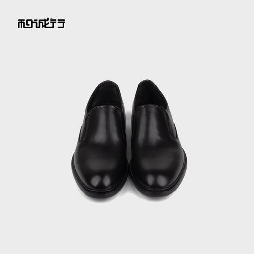 和诚行 2023春季新款男士休闲皮鞋一脚蹬真皮商务正装皮鞋1690024 商品图3