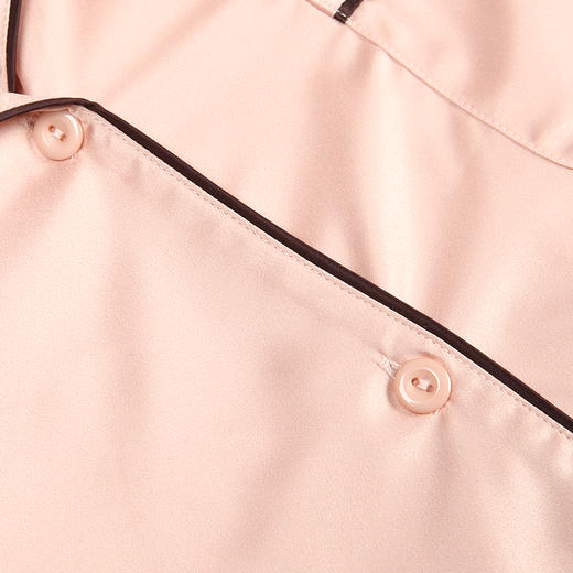 都市丽人哑光弹力色丁薄长袖家居服睡衣新年本命年红品LH31D1 商品图10