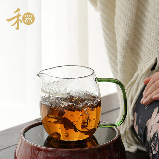 禾器 晶彩澄然煮茶器   高硼硅耐热玻璃大号公杯煮茶匀杯月牙过滤分茶器 商品图3