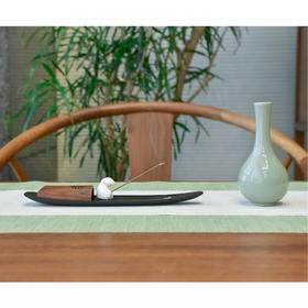 羽诗制造出品 花逐轻舟套装船型香器青瓷花瓶文创礼盒