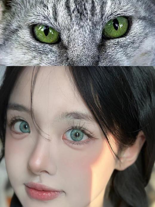 【月抛】蛇目绿 印度女王绿 summerbaby  | 大直径14.5mm 着色14.1mm 有挡瞳可能哦，介意慎拍 商品图2