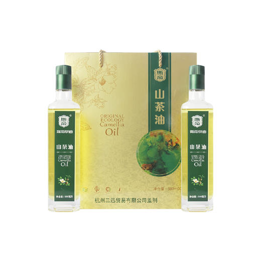 浙江斯帝山茶油500ml*2瓶礼盒装 商品图0
