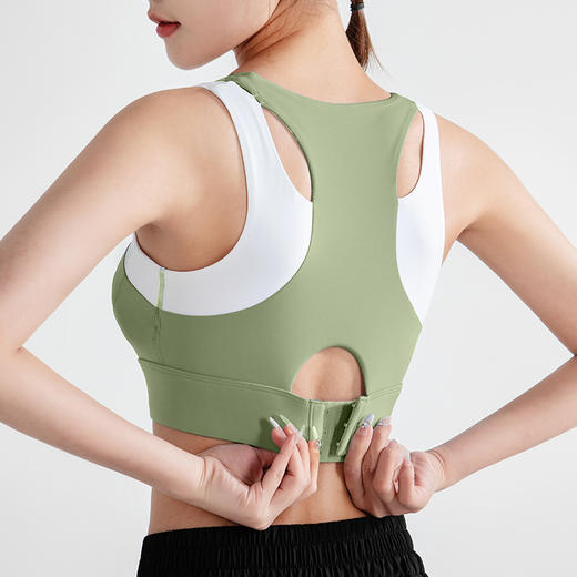 跃牌（呗咪纷纷系列）大码撞色假两件撞色文胸WX608 固定胸垫 商品图2