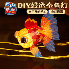 26日中午12点下架 过新年春节元旦手工diy好运金鱼灯儿童制作材料兔年灯笼手提