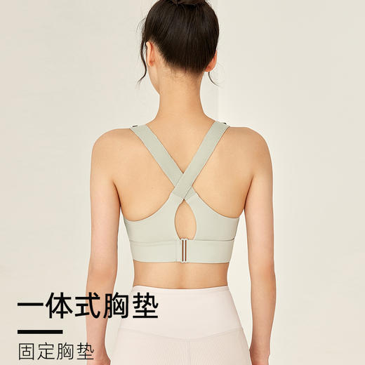 跃牌（呗咪纷纷系列）大码交叉美背魔术贴运动内衣 魔术贴文胸 商品图1