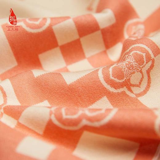 SAINTJOY/上久楷 丝羊绒长巾 围巾  柿事如意 CJS22033-2 商品图6