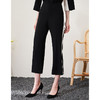 EITIE爱特爱春季新款显瘦通勤撞色微喇阔腿百搭九分休闲裤A2305109 商品缩略图2