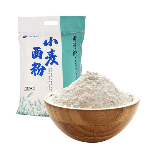 泥河湾 张家口阳原县小麦面粉 5千克x1袋 五谷杂粮 商品图0
