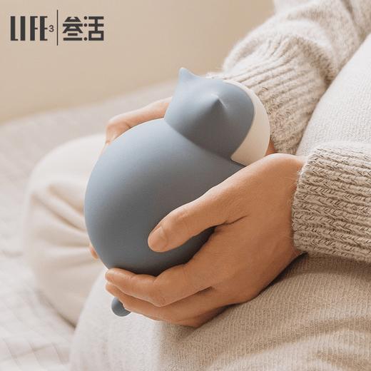 【相约圣诞暖心好礼 猫咪可爱造型 温暖每天】创意猫咪热水袋 学生硅胶可爱注水暖水袋迷你便携暖手宝 商品图0