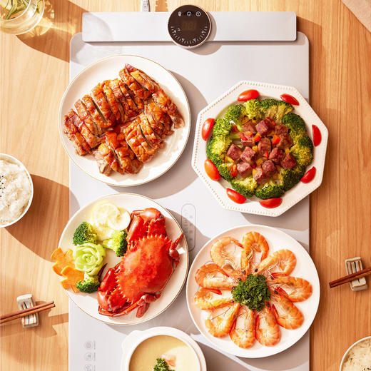 可卷收纳 防滑防烫 生活元素暖菜板N1 智能定时五档调温易清洗【该商品不支持用券】 商品图3