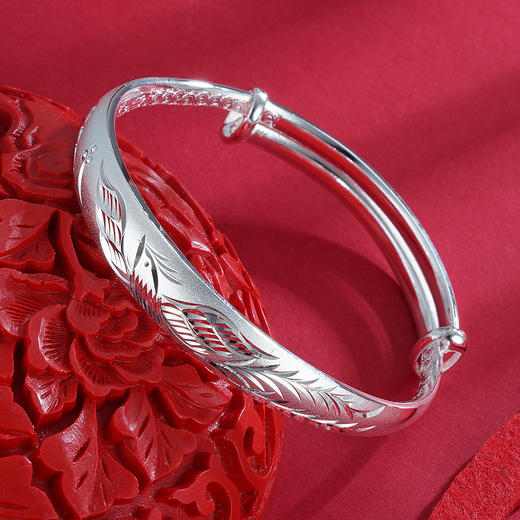 子佩集S999银【凤凰于飞】手镯【ZCN442Y】推拉2212 商品图1