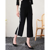 EITIE爱特爱春季新款显瘦通勤撞色微喇阔腿百搭九分休闲裤A2305109 商品缩略图1